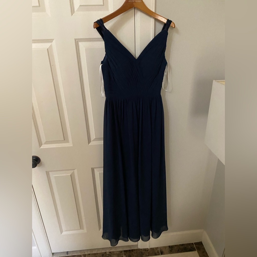 Azazie evening gown size zero Navy